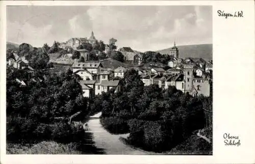 Ak Siegen in Westfalen, Oberes Schloss