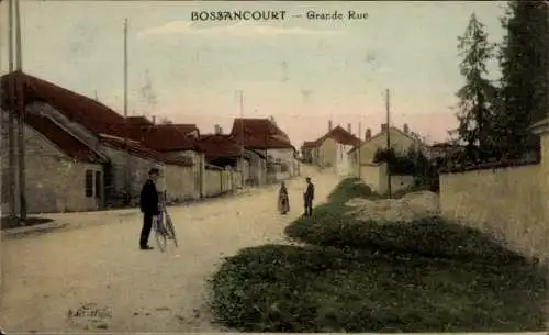 Ak Bossancourt Aubé, Grande Rue