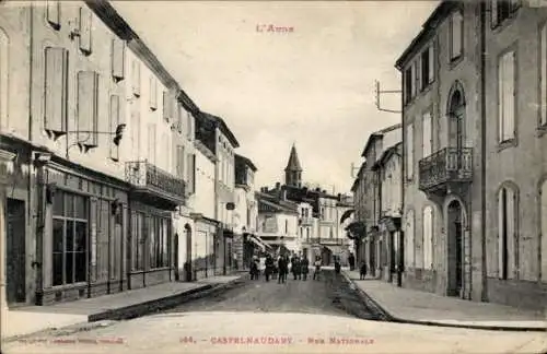 Ak Castelnaudary-Aude, Rue Nationale