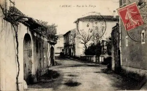 Ak Laurac Ardèche, Rue de la Virginie