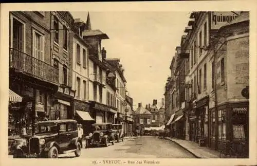 Ak Yvetot Seine Maritime, Rue des Victoires