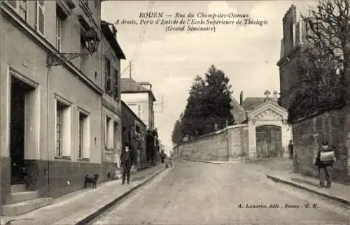 Ak Rouen Seine-Maritime, Rue du Champ-des-Oiseaux, Grand Seminaire