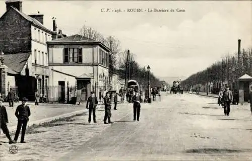 Ak Rouen Seine-Maritime, Barrière de Caen