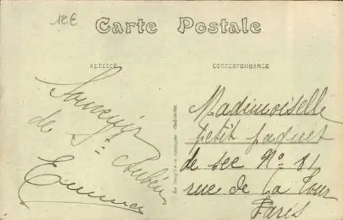 Ak Saint Aubin sur Mer Seine Maritime, Rue Principale