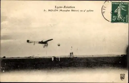 Ak Lyon-Aviation, Molon, Bleriot Eindecker