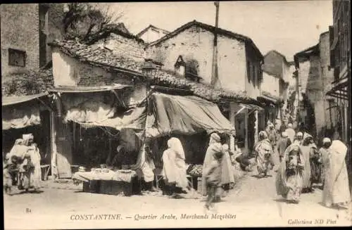 Ak Constantine Algerien, Arabisches Viertel, Mozabit-Händler