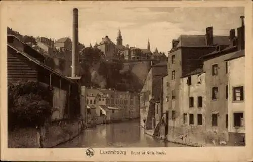 Ak Luxemburg Luxembourg, Altstadtidyll