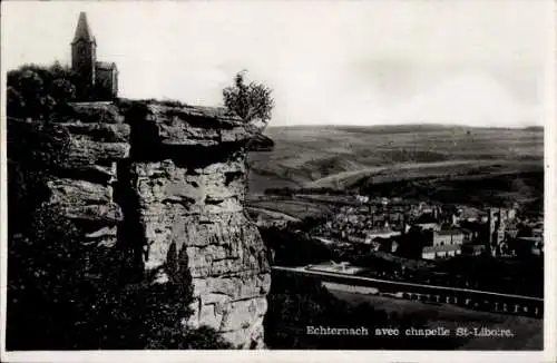 Ak Echternach Luxemburg, Ort mit Kapelle Sankt Liboire