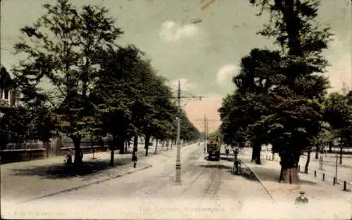 Ak Southampton Hampshire England, Blick auf die Hauptstrasse