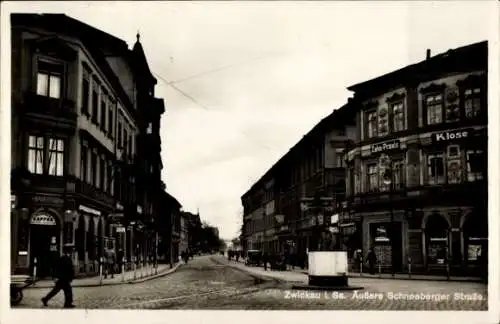 Ak Zwickau in Sachsen, Äußere Schneeberger Straße, Zahn-Praxis Klose