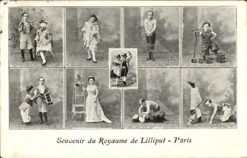 Ak Paris, Souvenir du Royaume de Lilliput