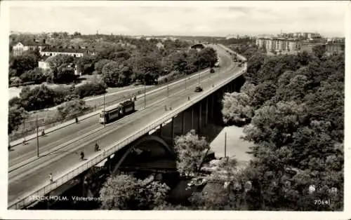 Ak Stockholm Schweden, Västerbron