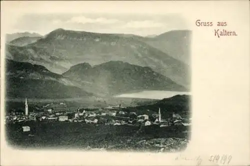 Ak Kaltern an der Weinstraße Caldaro sulla Strada del Vino Südtirol, Gesamtansicht