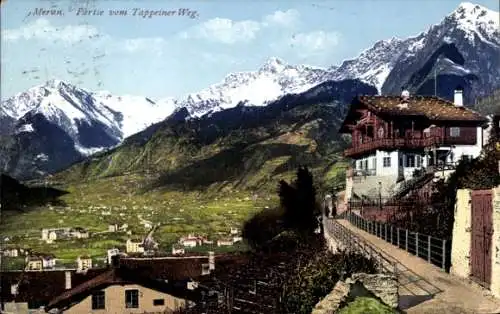 Ak Meran Merano Südtirol, Tappeiner Weg, Panorama