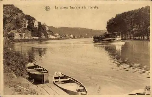 Ak Namur Wallonien, Le bateau Touriste a la Pairelle