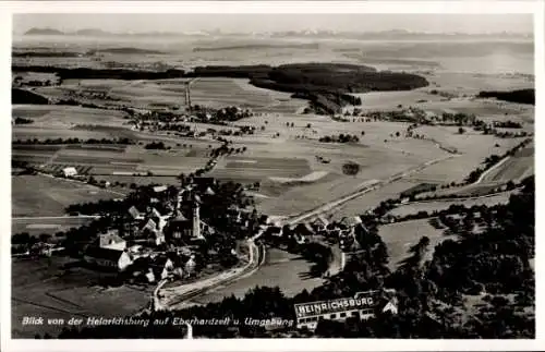 Ak Mägdesprung Harzgerode am Harz, Heinrichsburg, Fliegeraufnahme