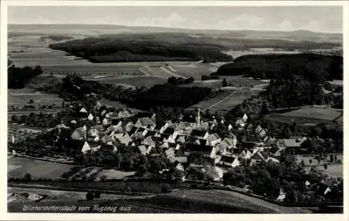 Ak Winterstettenstadt Ingoldingen, Fliegeraufnahme