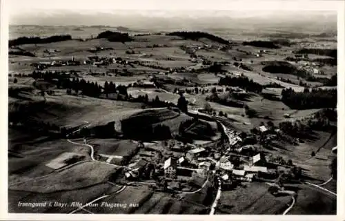 Ak Irsengund Oberreute Allgäu, Fliegeraufnahme