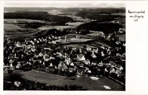 Ak Sigmaringendorf bei Sigmaringen, Fliegeraufnahme