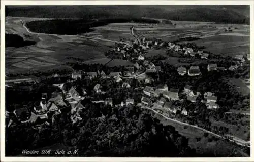 Ak Weiden (OA Horb) Dornhan im Schwarzwald Württemberg, Fliegeraufnahme