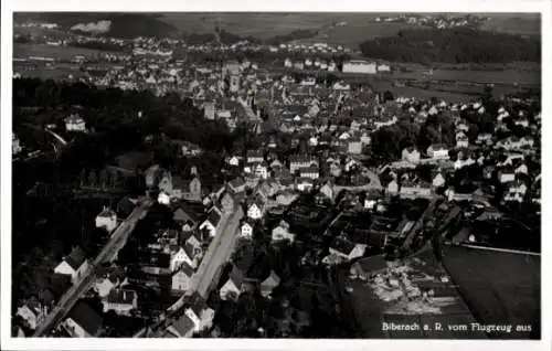 Ak Biberach an der Riß in Oberschwaben, Fliegeraufnahme