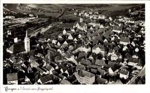 Ak Ehingen an der Donau, Fliegeraufnahme