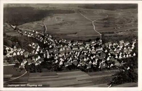 Ak Gechingen im Schwarzwald, Fliegeraufnahme