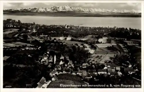 Ak Kippenhausen Immenstaad am Bodensee Baden Württemberg, Fliegeraufnahme