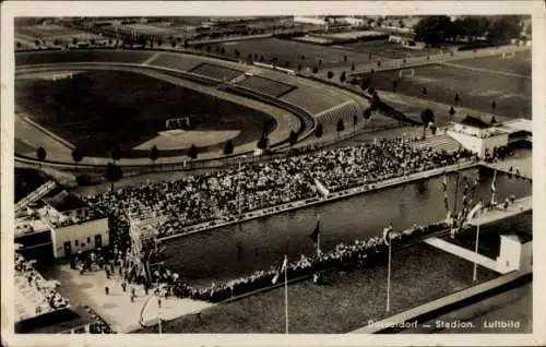 Ak Düsseldorf am Rhein, Stadion, Luftbild