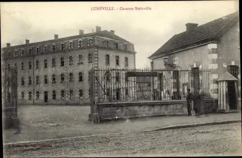 Ak Luneville Garnison Meurthe et Moselle, Eingang Steinville Kasernen