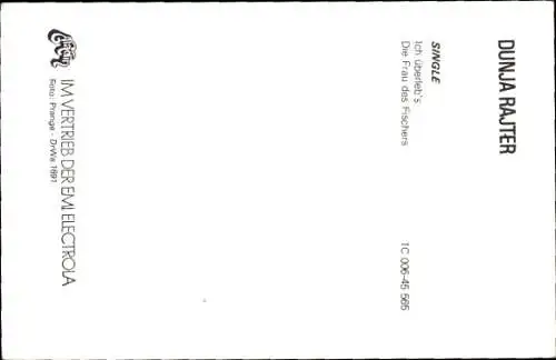 Ak Sängerin Dunja Rajter, Portrait, Autogramm