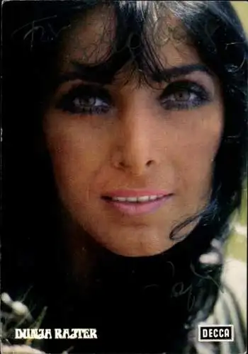 Ak Sängerin Dunja Rajter, Portrait, Autogramm