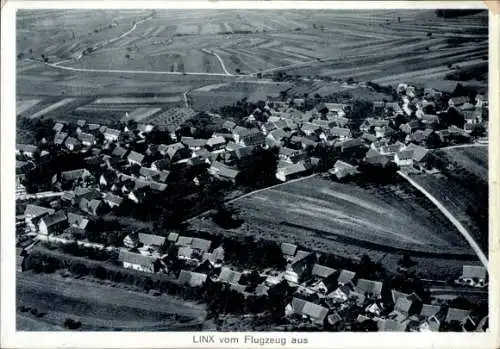 Ak Linx Rheinau in Baden, Fliegeraufnahme