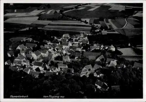 Ak Herrentierbach Blaufelden Baden Württemberg, Fliegeraufnahme