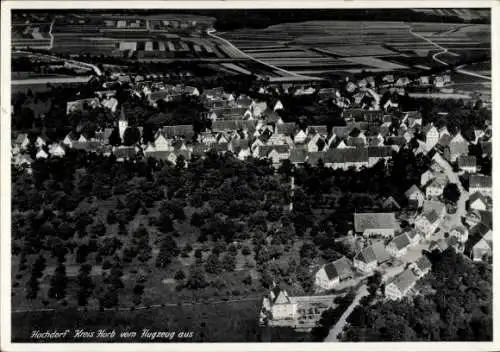 Ak Hochdorf (bei Horb) Nagold im Schwarzwald, Fliegeraufnahme