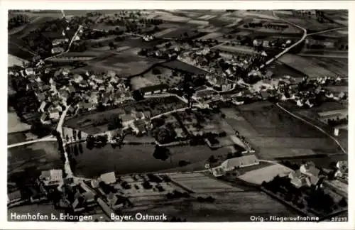 Ak Hemhofen in Mittelfranken, Bayerische Ostmark, Fliegeraufnahme