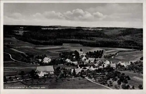 Ak Ettmannsweiler Simmersfeld im Schwarzwald, Fliegeraufnahme