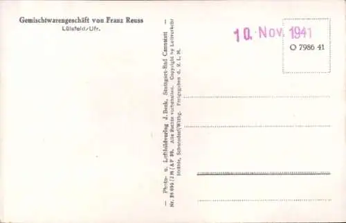 Ak Lülsfeld in Unterfranken, Fliegeraufnahme