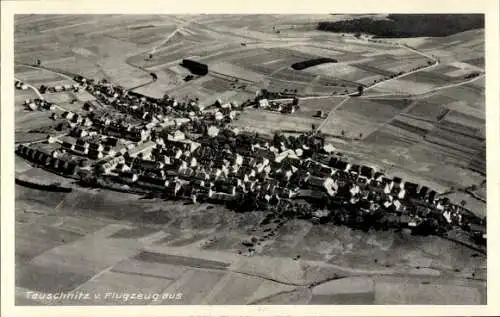 Ak Teuschnitz im Frankenwald, Fliegeraufnahme