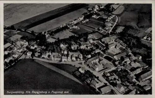 Ak Burgweinting Regensburg an der Donau Oberpfalz, Fliegeraufnahme