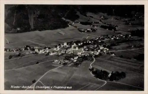 Ak Niederaschau Aschau im Chiemgau Oberbayern, Fliegeraufnahme