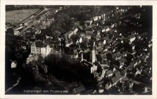 Ak Sigmaringen an der Donau, Fliegeraufnahme