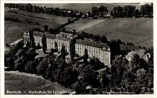 Ak Bayreuth in Oberfranken, Hochschule für Lehrerbildung, Fliegeraufnahme