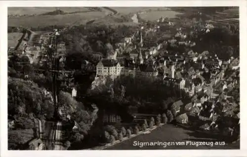 Ak Sigmaringen an der Donau, Fliegeraufnahme