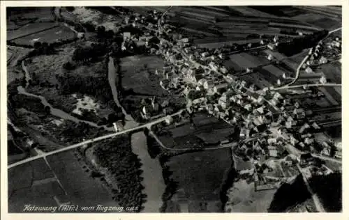 Ak Katzwang Nürnberg in Mittelfranken, Fliegeraufnahme