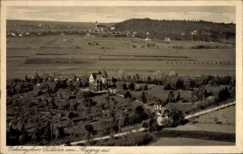 Ak Gültstein Herrenberg in Württemberg, Erholungsheim, Fliegeraufnahme