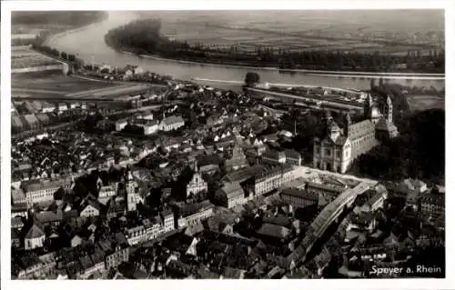 Ak Speyer am Oberrhein, Fliegeraufnahme