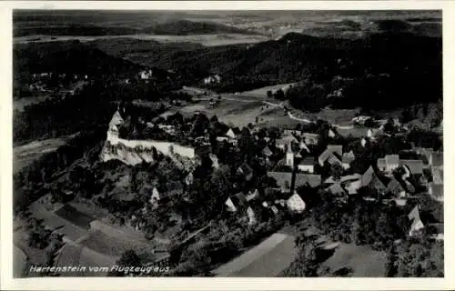 Ak Hartenstein an der Pegnitz Mittelfranken, Fliegeraufnahme, Burg