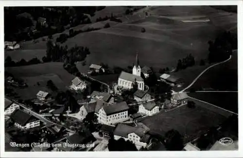 Ak Wengen Weitnau im Allgäu Schwaben, Fliegeraufnahme