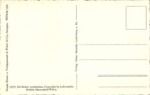 Ak Laufenburg am Hochrhein, Fliegeraufnahme